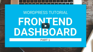 WordPress Tutorial : Membuat FrontEnd Dashboard menggunakan Plugin